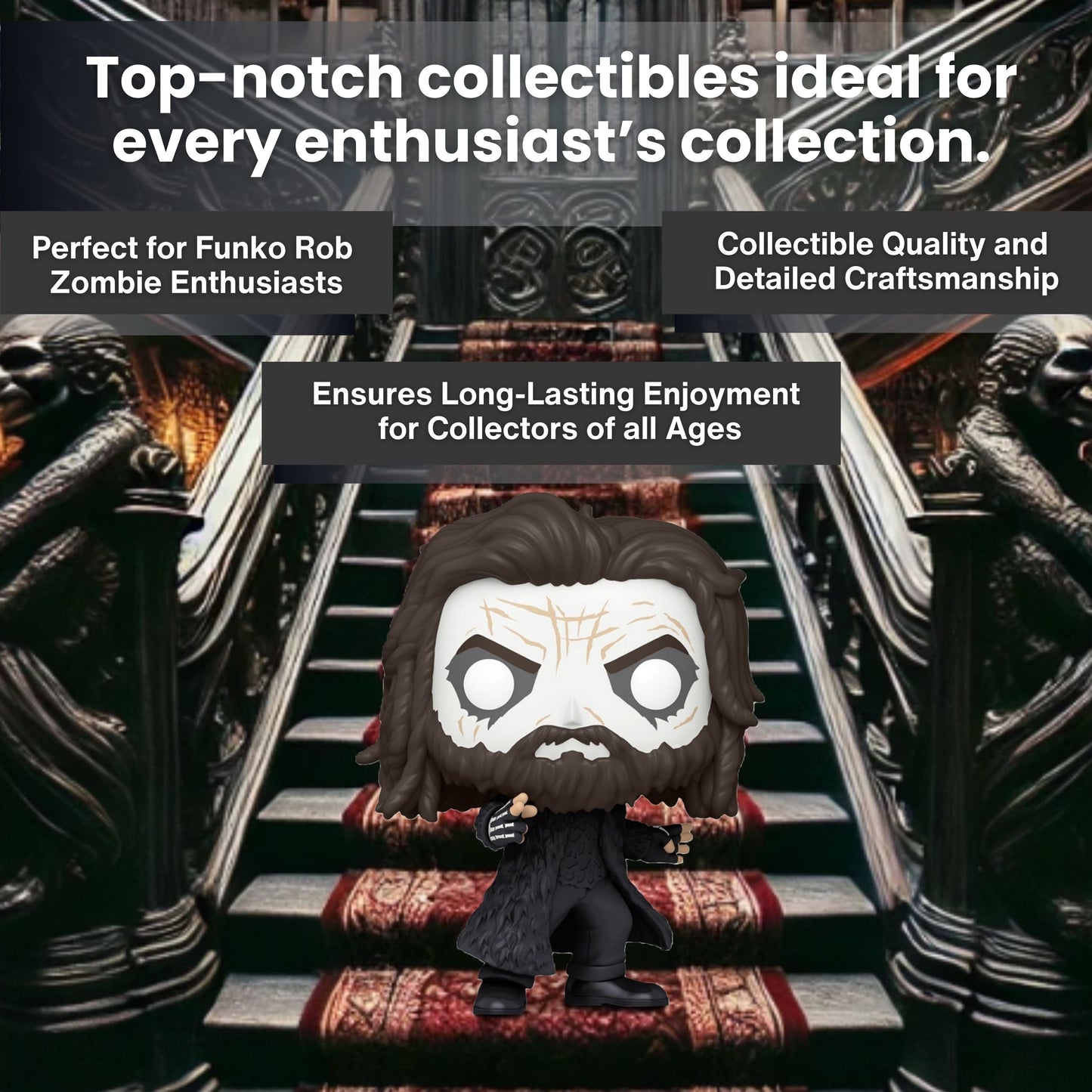 Rob Zombie (Dragula) Funko Pop! Rocks - Approx. 3 3/4" Collectible Vinyl Figure #337 with Display Box Protector Case