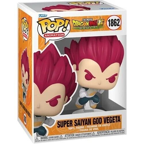 Super Saiyan God Vegeta Funko Pop! Animation Dragon Ball Super: Broly - Approx.  5 1/4" Collectible Vinyl Figure #1862 with Window Box Display (PRE-SALE)