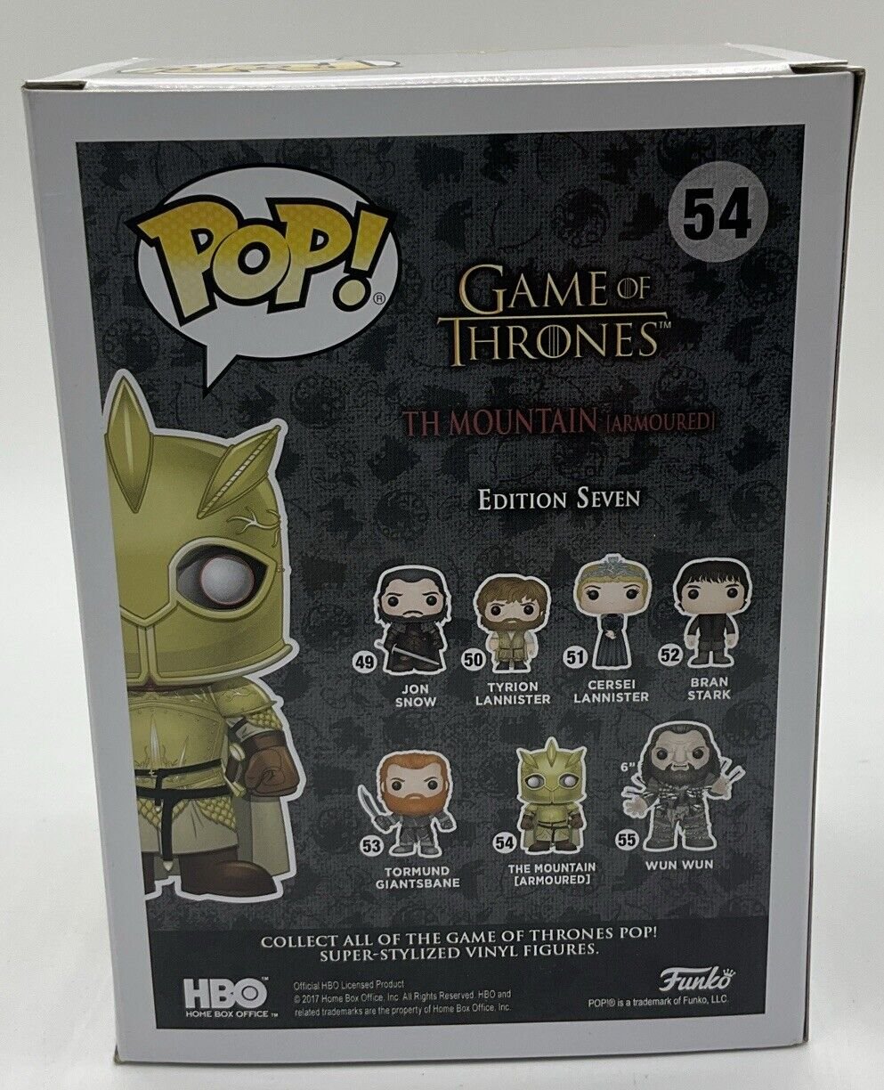 Funko Pop! Vinyl: Game of Thrones - The Mountain (Armoured) #54 2017 Summer Con