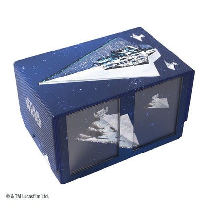 Star Wars Unlimited Double Deck Pod Star Destroyers – Official Premium Deck Box for 2 Double-Sleeved 60-Card Decks, UV-Protected Leader Card Cases, Token Drawers, Magnetic Closure Storage Box (PRE-ORDER)