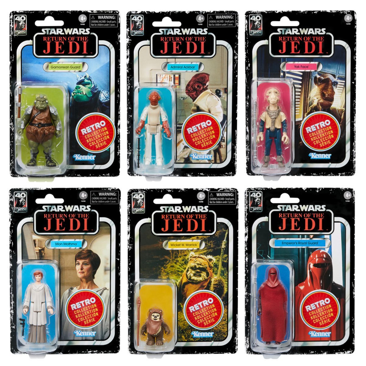 Star Wars The Retro Collection Return of the Jedi 3 3/4-Inch Figures