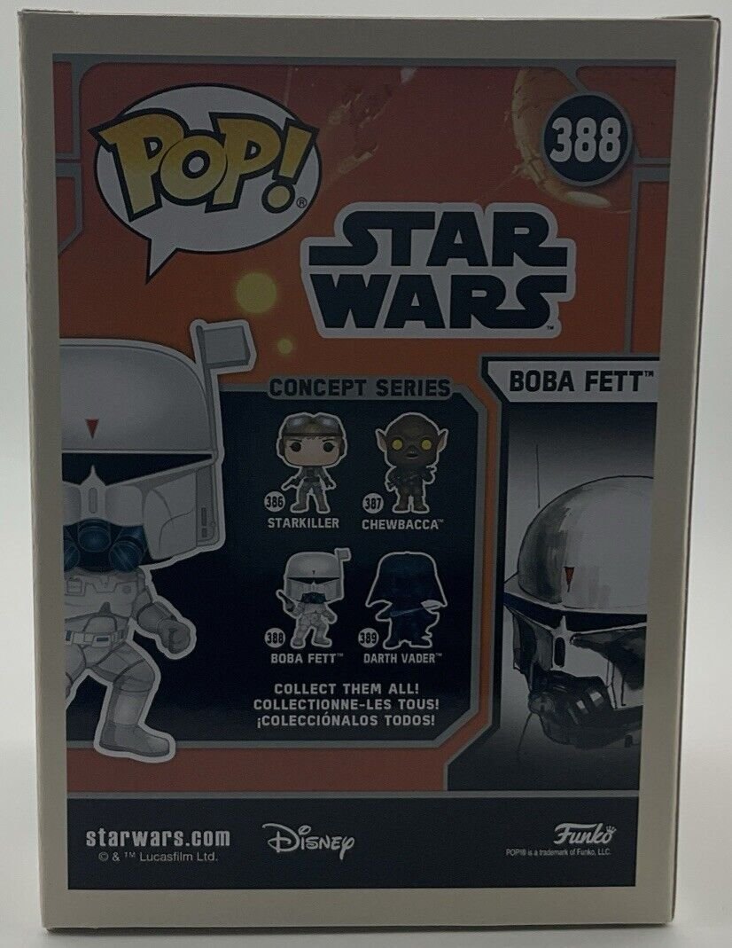 Funko Pop Star Wars Boba Fett Concept Series #388 Celebrations Exclusive 2020