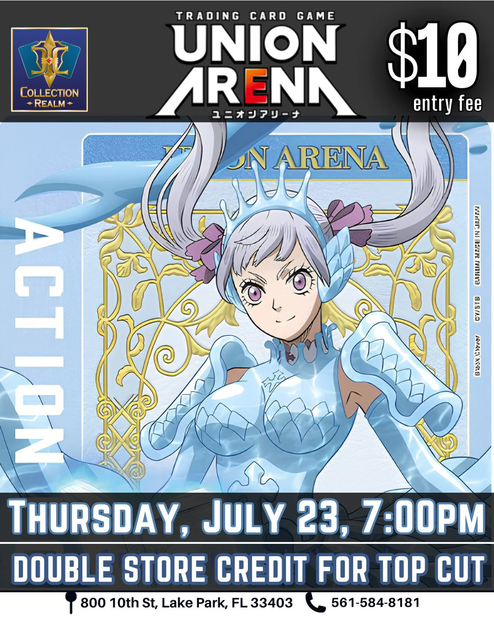 Union Arena TCG Tournament – July 23, 2026 (Thursday 7:00 PM)