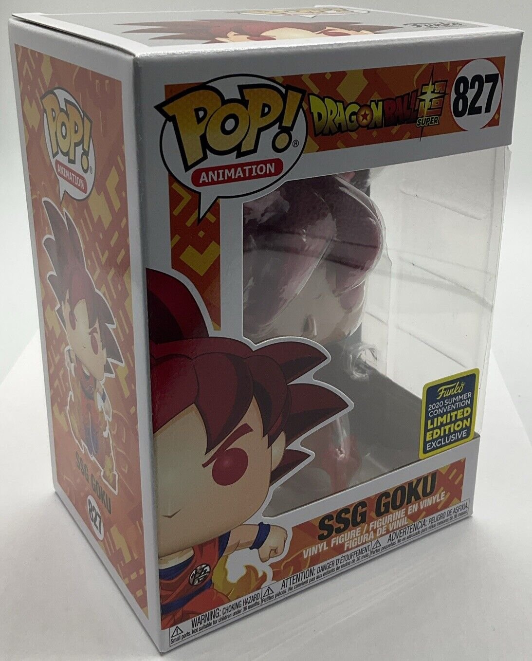 Funko Pop! Dragon Ball Super: SSG Goku #827 2020 Summer Convention Exclusive