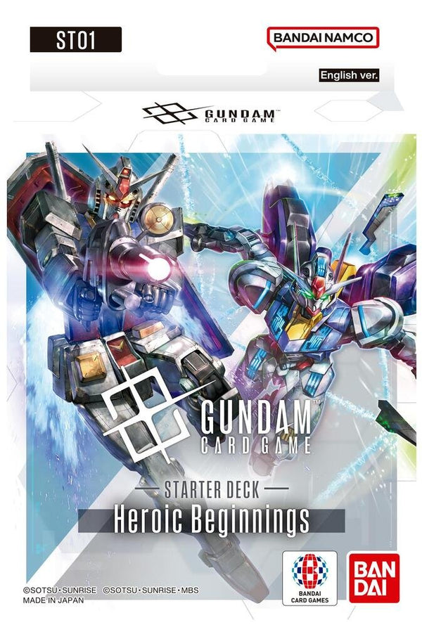 Gundam TCG Starter Deck 01 ST01 – Heroic Beginnings (English Version)