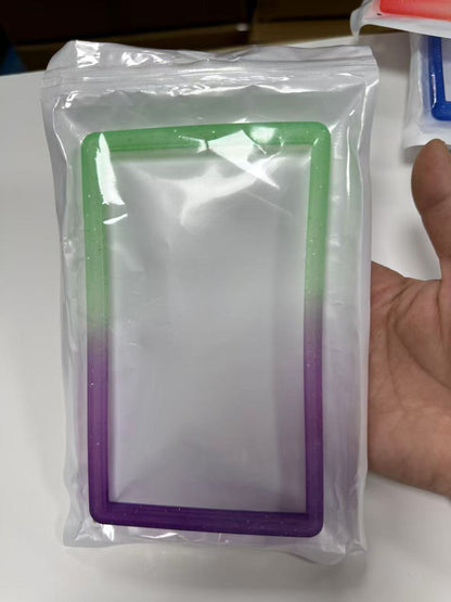 ER Bumper Slab PSA Gradient Green Blue Glitter Protective Frame for Graded Trading Card Slabs | Premium Display & Protection Accessory (PPRE-ORDER JUNE)