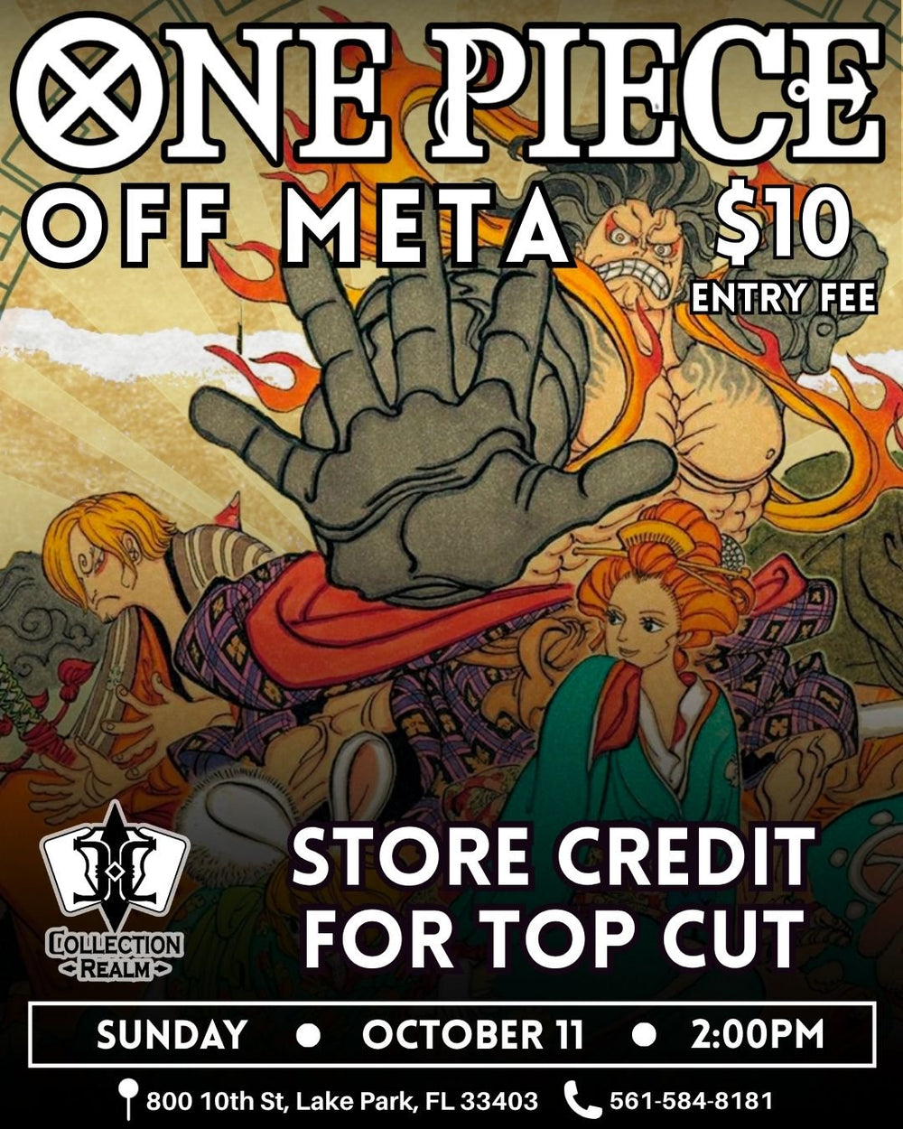 One Piece TCG Off Meta – October 11, 2026 (Sunday 2:00 PM)