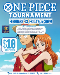 One Piece Trading Card Game Tournament – Feb 13 (Fri) 7:30 PM