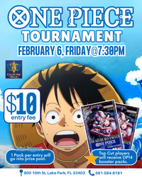 One Piece Trading Card Game Tournament – Feb 6 (Fri) 7:30 PM