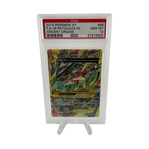 Pokemon Mega M Rayquaza EX XY Ancient Origins Full Art #98/98 PSA 10 Gem Mint