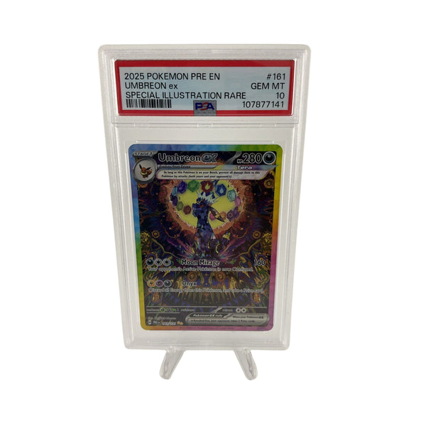 2025 Pokemon PRE EN Special Illustration Rare #161 Umbreon ex PSA 10 GEM MINT
