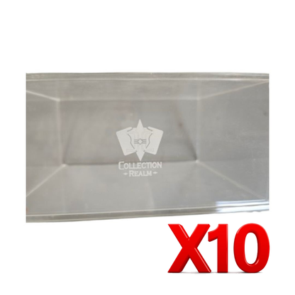Collection Realm Pokémon Elite Trainer Box Protective Vinyl Display Case – Stackable Soft Case 10-Pack for Booster Boxes, Dustproof, UV & Moisture Resistant (PRE-ORDER APRIL 2026)